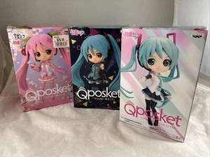 3 Hatsune Miku Qposket, Banpresto, Sakura, U4K Style, Type A, CIB, BGH bb - Bild 1 von 21