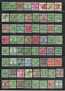 Massachusetts Bureau Precancels - 64 Stamps - Haverhill to Salem - Picture 1 of 1