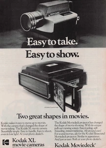 1979 Vintage Print Ad Kodak XL Moviedeck Projectors Movie Cameras Easy To Take - Picture 1 of 2