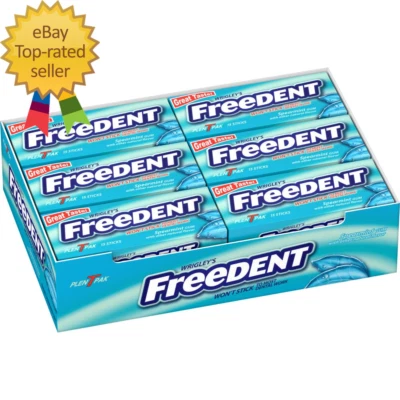 Goma de mascar - WRIGLEY'S sabor menta verde, paquete de 12 chicles a granel, 15 varillas por paquete Foto 1 de 4