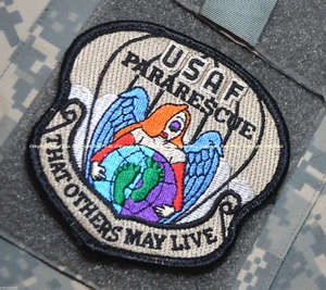 AFSOC PEDRO PJ COMBAT RESCUE CRO vêlkrö PATCH: PARARESCUE - THAT OTHERS MAY LIVE - Afbeelding 1 van 14