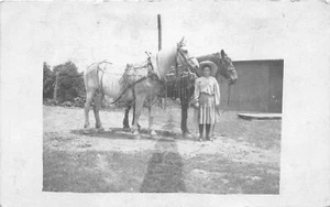 J68/ Huntingdon Tennessee Postcard RPPC c1910 Cowgirl Horse 281 - Picture 1 of 4