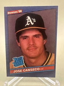 JOSE CANSECO 1986 Donruss Rated ROOKIE #39 - NM/MT - Oakland A's - Picture 1 of 2