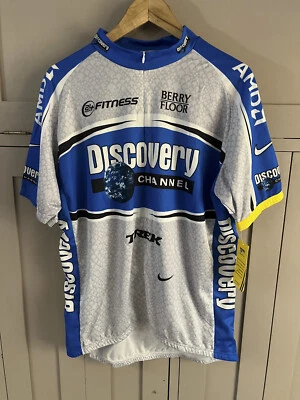 Nike Cycle Jersey Trek Discovery Team 2005 | Men's | Grey/Blue | 3XL | Rare  New - Image 1 of 4