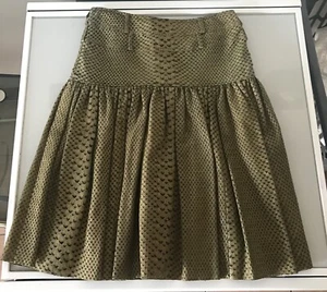 Jupe Dior Neuve Avec Étiquette. En Cuir motif Python. Taille 36. Époque Galliano - Imagen 1 de 9