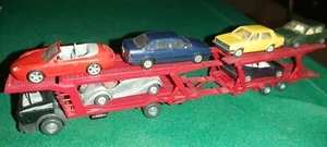 scala 1:87 .Camion bisarca con carico 6 auto - Foto 1 di 14