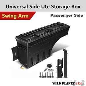 Ute Tub Universal Lockable Side Tool Box Storage fit Hilux Ranger Triton Dmax Na - Foto 1 di 12
