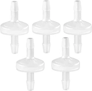 Rückschlagventil 1/8" (3MM) Einweg PVDF Kunststoffschlauch Widerhaken für Brenngas Flüssigkeit Luft 5 P - Bild 1 von 2