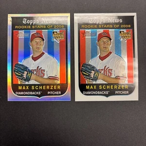 Max Scherzer 2008 Topps Heritage High Numbers Chrome & Chrome Refractor - Picture 1 of 2