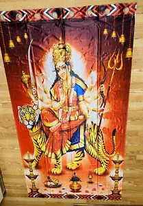 Arazzo MATA RANI DURGA KALI da parete/tenda/sfondo fotografico/pannello INDU - Foto 1 di 8