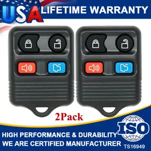 2x Keyless Entry Remote Control Car Key Fob For Ford Focus Expedition 4.0L 4.6L - Picture 1 of 12