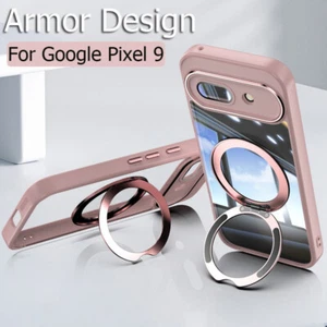Case For Google Pixel 9 Pro XL 9A 8A Armor Ring Holder ShockProof Bumper Cover - Picture 1 of 18