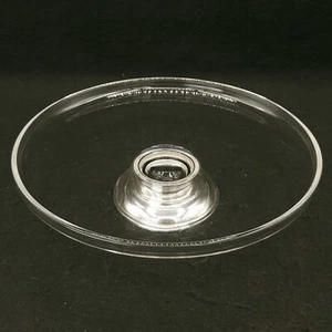 Vintage Frank M. Whiting & Co Signed Glass Cake Plate Sterling Silver Base - Picture 1 of 7