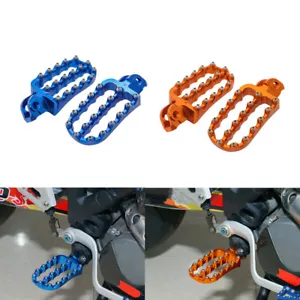 CNC Wide Footrest Pedals Foot Peg For Husqvarna 690 790 890 950 990 1050 1290 - Picture 1 of 10