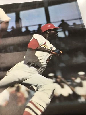 Vintage Lou Brock Major League Posters 1968 St. Louis Cardinals Walter IOOSS - Image 1 of 4
