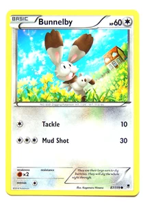 Bunnelby 87/119 (NM, Pokemon Card, Phantom Forces, 2014, Colorless, Common) - Picture 1 of 1