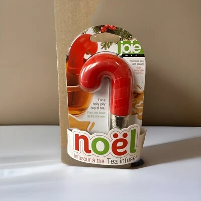 Infusor de té de Navidad Joie Noël bastón de caramelo de acero inoxidable Foto 1 de 4