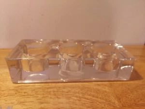 Indiana Glas 3 Loch Kerzenhalter 7" x 3" - Bild 1 von 4