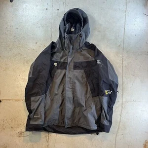 Mountain Hardwear Conduit Mountain Parka Jacket Black Gray Hooded Coat Men's Lar - Picture 1 of 8