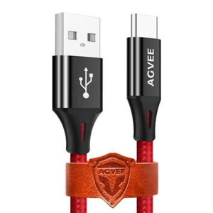 2 Pack 15Ft USB-C Cable, Extra Long Braided Type-C Charging Cord Fast Android Ph - Picture 1 of 11