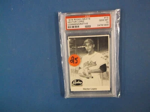 1976 Rodeo Meats Hector Lopez # 15 PSA 10 Gem Mint - Picture 1 of 3