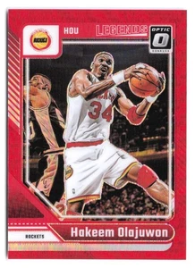 2024-25 Donruss Optic - Hakeem Olajuwon #249 Red Prizm /99 COLOR MATCH Rockets - Picture 1 of 2