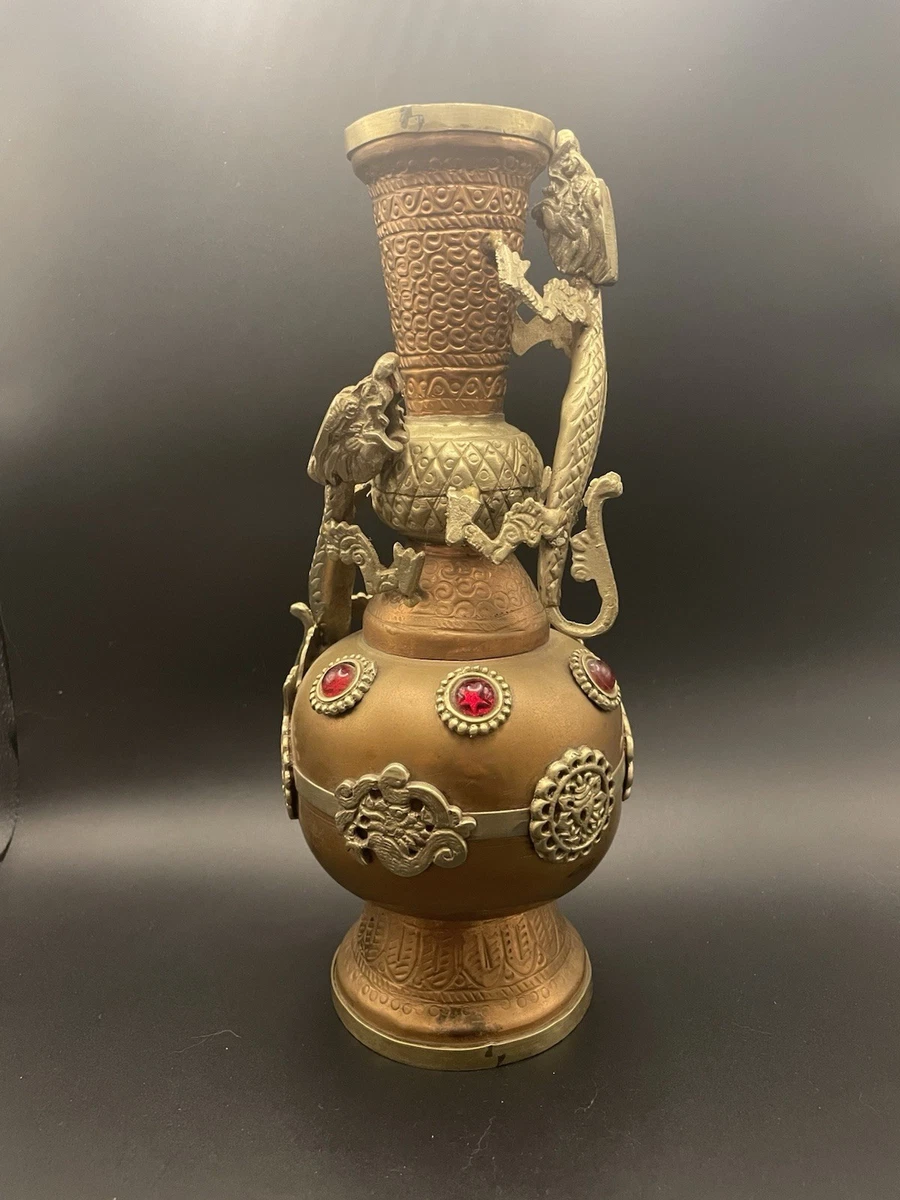 铜红中国古董花瓶| eBay