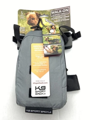 Saco deportivo K9 - Walk-On - Mochila porta perros - Gris claro - Talla grande Foto 1 de 4
