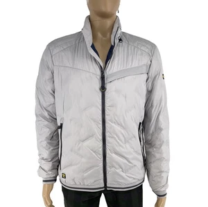 CAMEL ACTIVE Giubbotto Bomber Uomo Grigio Leggero Imbottito Taglia EU 50 UK/US 40 - Foto 1 di 15