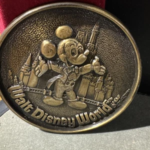 Vintage Disney Collectible Mickey Mouse Disneyland Bronze Coin Coaster 3” - Picture 1 of 4