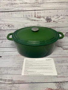 Berghoff Neo Green 13"" 8 Qt. Oval Dutch Oven Cast Iron New - Picture 1 of 3