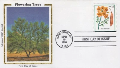 Flowering Trees, Blue Paloverde US 3194 Colorano FDC Zayix Stamps 0325M0519 - Image 1 of 2