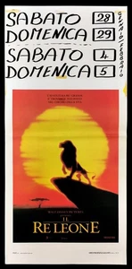 IL RE LEONE locandina poster Disney The Lion King Animazione Cartoon X74 - Imagen 1 de 1