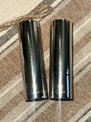 Lot of 2 Calvin Klein Lipstick 💄 Ruby & Mulberry *Read Description* NWOB - image 1 of 4