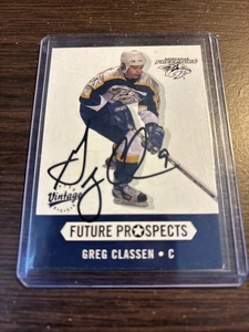 Greg Classen (2000) Upper Deck Vintage Hockey #383 - Signed Autograph - Prospect - Picture 1 of 2