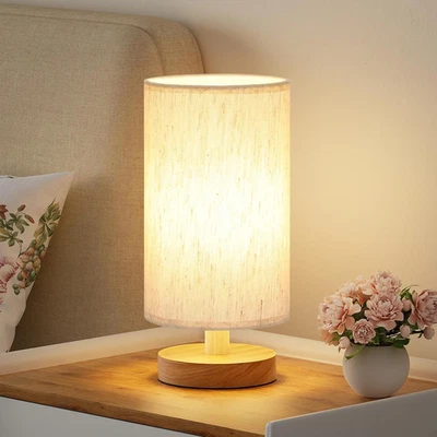 Small Table Lamp for Bedroom - Bedside Lamps for Nightstand, Minimalist Night St - Image 1 of 4