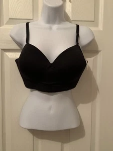 Truekind Supportive Comfort Wireless Shaper Bra Black Size Large L #10210 NWT - Picture 1 of 5
