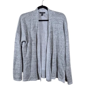 Eileen Fisher Womens Sweater Size L Petite Knit Linen Cardigan Open Long Sleeve - Picture 1 of 7
