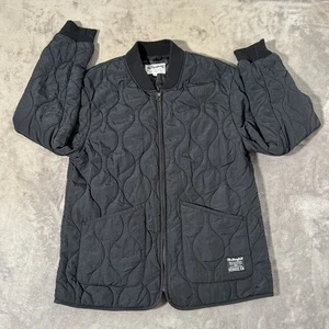 The Stronghold gesteppte Bomberjacke L schwarz Venice CA Liner M-65 Style Mantel - Bild 1 von 8