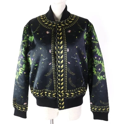 Givenchy chaqueta bomber negro multicolor algodón hermoso artículo talla 40... - Imagen 1 de 4