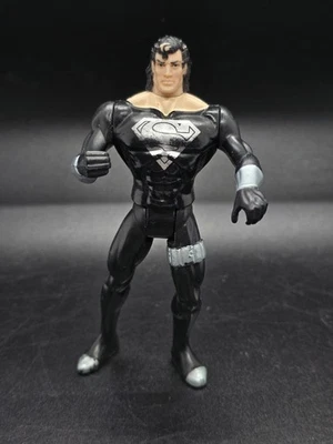 Kenner 5" Superman Man of Steel 1995 Action Figure Loose Black Silver Incomplete - Image 1 of 4