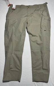 Pantalones cargo Tru-Spec serie 24-7 ST Ripstop tácticos caqui para hombre 56 cintura elástica - Imagen 1 de 8