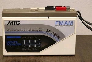 RARE MTC 3 Band FM/AM Stereo Cassette Recorder MW889 Radio Works TAPE BROKEN - Picture 1 of 16
