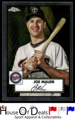 2021 Topps Chrome Platinum Anniversary #528 Joe Mauer Minnesota Twins Card - Image 1 of 2