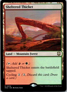 Magic the Gathering Sheltered Thicket Modern Horizons 3 Commander MTG Free Ship! - Picture 1 of 1