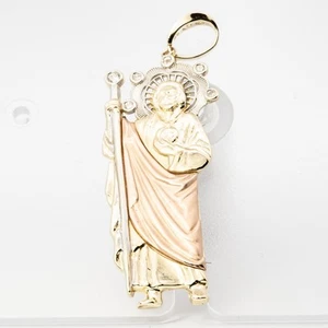 Synthetic Cubic Zirconia 14K Tri-color Gold 4.1dwt (B07003300) - Picture 1 of 3