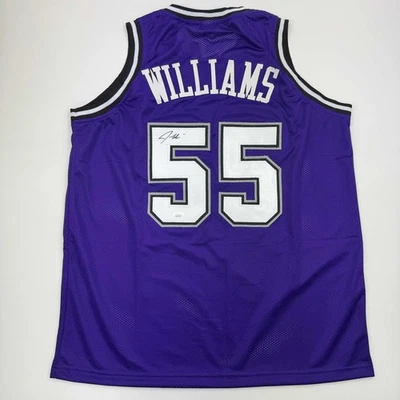 Autographed/Signed JASON WILLIAMS Sacramento Purple Jersey PSA/DNA COA Auto - Image 1 of 4