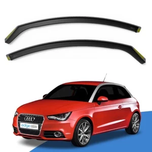 Audi A1 MK1 2012-2018 3 Door Hatchback Wind Deflectors 2pc Edgevisors Tinted - Picture 1 of 9