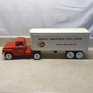 Vintage Structo Toys Semi Truck + Trailer North American Van Lines, Movers, 23" - Picture 1 of 17