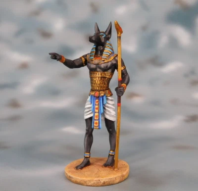 ⭐Anubis. Figura 3D miniatura coleccionable de acción. 54mm 1/32 PINTADO⭐ Foto 1 de 4